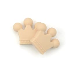 LOFCA 10pcs/lot Silicone Crown Beads BPA Free Silicon Teething Beads Baby Chew Teething Necklace DIY Pacifier Clips Accessory