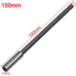 1/4 Hex Shank Quick Release Electric Drill Magnetic Screwdriver Bit Holder 60mm 75mm 100mm 150mm