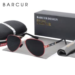 BARCUR Polarized Mens Sunglasses Pilot Sun Glasses for Men accessories Driving Fishing Hiking Eyewear Oculos Gafas De Sol