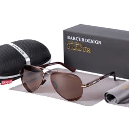 BARCUR Polarized Mens Sunglasses Pilot Sun Glasses for Men accessories Driving Fishing Hiking Eyewear Oculos Gafas De Sol