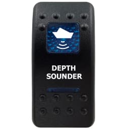 Dual Blue Lens Rocker Cap ( No Body ) for Carling Navara 4X4 Rocker Switch Cover Replace, Car Boat ATV Jeep Dash Panel DIY