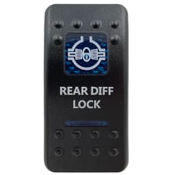 Dual Blue Lens Rocker Cap ( No Body ) for Carling Navara 4X4 Rocker Switch Cover Replace, Car Boat ATV Jeep Dash Panel DIY