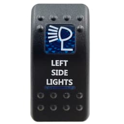 Dual Blue Lens Rocker Cap ( No Body ) for Carling Navara 4X4 Rocker Switch Cover Replace, Car Boat ATV Jeep Dash Panel DIY