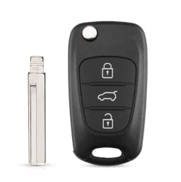 KEYYOU Replacement Remote Car Key Shell 3BT Flip Folding Key Case For Kia K2 K5 Rio 3 Picanto Ceed Cerato Sportage For Hyundai
