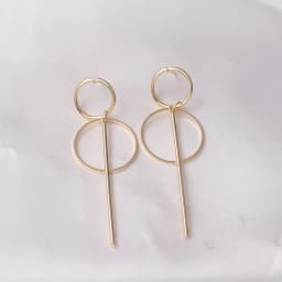 Exaggerated Hollow Geometric Pendants Drop Earrings for Women Big Personality Simple Dangle Earring Long boucle d'oreille