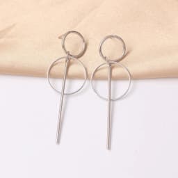 Exaggerated Hollow Geometric Pendants Drop Earrings for Women Big Personality Simple Dangle Earring Long boucle d'oreille