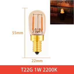 GANRILAND LED Candle Bulbs E12 E14 Dimmable C7 T22G 1W Decorative Light 110V US 220V EU Warm White Ampoule Lamp for Decor
