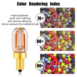 GANRILAND LED Candle Bulbs E12 E14 Dimmable C7 T22G 1W Decorative Light 110V US 220V EU Warm White Ampoule Lamp for Decor