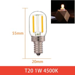 GANRILAND LED Candle Bulbs E12 E14 Dimmable C7 T22G 1W Decorative Light 110V US 220V EU Warm White Ampoule Lamp for Decor