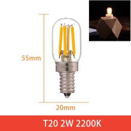 GANRILAND LED Candle Bulbs E12 E14 Dimmable C7 T22G 1W Decorative Light 110V US 220V EU Warm White Ampoule Lamp for Decor