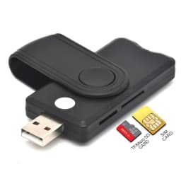 UTHAI for Windows 7 8 10 Linux OS, USB SIM Smart Card Reader, for Bank Card IC / ID EMV SD TF MMC Card Reader USB-CCID ISO 7816