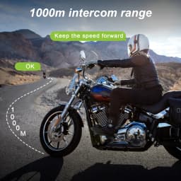 Fodsports Motorcycle Intercom FX8 Air Helmet Bluetooth Headset for 4 Riders Interphone FM Radio Commutator Moto Intercomunicador