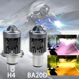 H4 LED Moto H6 BA20D 69000LMLED Motorcycle Headlight Bulbs 8 Sides COB White 6000K Hi Lo Lamp Scooter Accessories Fog Lights 12V