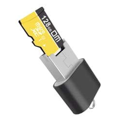 DM CR015 MicroSD Card Reader with TF Card Slot Become USB Flash Drive for Computer or for Car USB Adapter