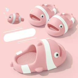 Cute Clownfish Slippers Men Women House fish Shoes Platform Soft EVA Indoor Outdoor Summer Beach Slides Anti Slip Funny Footwear