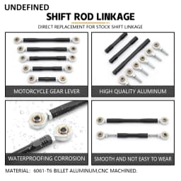 Motorcycle M6 Shift Rod Linkage 40 70 90 100 120 150 160 170 180 190 200 220mm Footrest Foot Peg Rearset Gear Shift Shifter Rod