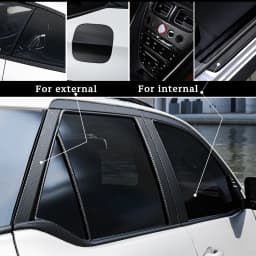 1-10m Nano Carbon Fiber Car 3D Tape Sticker Door Mirror Paste Protector Strip DIY Protection Protective Film Waterproof Adhesive