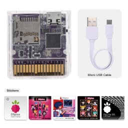 Chiscart DSpico Game Reader Cart Injection Molded Transparent Case with RP2040 MCU For NDS NDSL DSi 3DS Console
