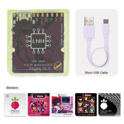 Chiscart DSpico Game Reader Cart Injection Molded Transparent Case with RP2040 MCU For NDS NDSL DSi 3DS Console