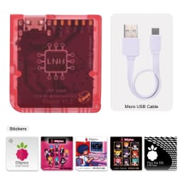 Chiscart DSpico Game Reader Cart Injection Molded Transparent Case with RP2040 MCU For NDS NDSL DSi 3DS Console