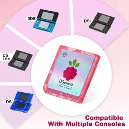 Chiscart DSpico Game Reader Cart Injection Molded Transparent Case with RP2040 MCU For NDS NDSL DSi 3DS Console