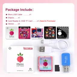 Chiscart DSpico Game Reader Cart Injection Molded Transparent Case with RP2040 MCU For NDS NDSL DSi 3DS Console
