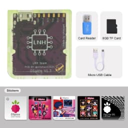 Chiscart DSpico Game Reader Cart Injection Molded Transparent Case with RP2040 MCU For NDS NDSL DSi 3DS Console