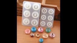 SNASAN Silicone Mold For 12mm 16mm Beads With Big Hole Jewelry Making Necklace Bracelet Bead Epoxy Resin Silicone Mould Handmade