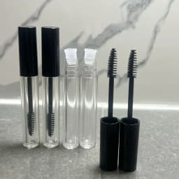 6pcs/lot 3ml/0.8ml Plastic Lip Gloss Tube Small Lipstick Tube/Mascara Eyelawith Leakproof Inner Sample Cosmetic Container