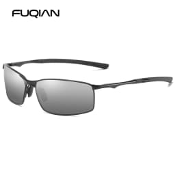 Fashion Driving Polarized Sunglasses Men High Quality Metal Square Male Sun Glasses Stylish Outdoor Anti Glare Travelling Shades