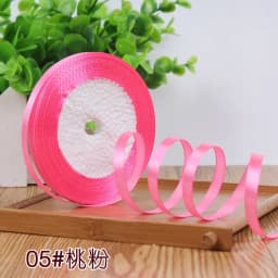 New 1/4"6mm (22 Meters/roll) Red Color Grosgrain Ribbon Wedding Decoration Making Bowknots Gift Packing Belt Sewing Accessories