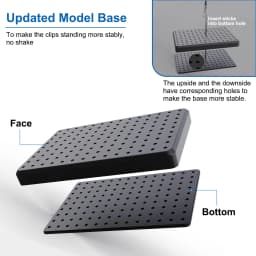 Evemodel 14X9 Holes Painting Stand Base 10pcs 20pcs Alligator Clips With Rubber Cover Set Updated Modeling Tools GJJC09