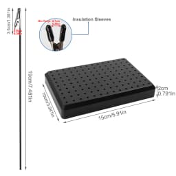 Evemodel 14X9 Holes Painting Stand Base 10pcs 20pcs Alligator Clips With Rubber Cover Set Updated Modeling Tools GJJC09