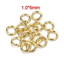 Louleur High Quality Stainless Steel Open Jump Ring Round Gold Color Split Rings For Diy Jewelry Making Findings Wholesale