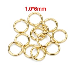 Louleur High Quality Stainless Steel Open Jump Ring Round Gold Color Split Rings For Diy Jewelry Making Findings Wholesale