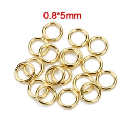Louleur High Quality Stainless Steel Open Jump Ring Round Gold Color Split Rings For Diy Jewelry Making Findings Wholesale