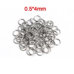 Louleur High Quality Stainless Steel Open Jump Ring Round Gold Color Split Rings For Diy Jewelry Making Findings Wholesale