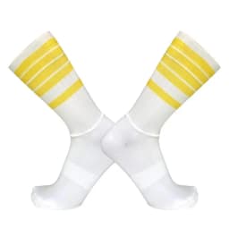 Anti Slip Silicone Summer Aero Socks Whiteline Cycling Socks Men Bicycle Sport Running Bike Socks Calcetines Ciclismo