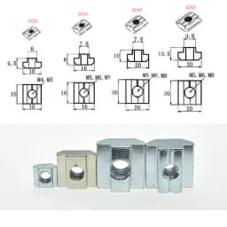 M3 M4 M5 M6 M8 M10 T Block Square nuts T-Track Sliding Hammer Nut for Fastener Aluminum Profile 2020 3030 4040 4545