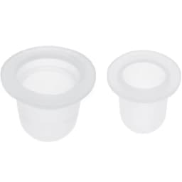 100Pcs Disposable Tattoo Ink Cup Small&Big Size Silicone Permanent Tattoo Makeup Eyebrow Makeup Pigment Container Caps