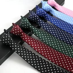 Fashion Dot Tie For Mens 8CM Necktie Business Formal Polka Dot Necktie Wedding Gift Orange Blue Red Tie Accessories Gravatas