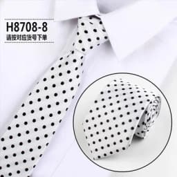 Fashion Dot Tie For Mens 8CM Necktie Business Formal Polka Dot Necktie Wedding Gift Orange Blue Red Tie Accessories Gravatas