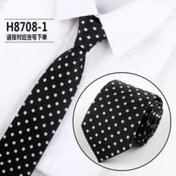 Fashion Dot Tie For Mens 8CM Necktie Business Formal Polka Dot Necktie Wedding Gift Orange Blue Red Tie Accessories Gravatas