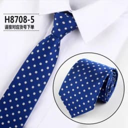 Fashion Dot Tie For Mens 8CM Necktie Business Formal Polka Dot Necktie Wedding Gift Orange Blue Red Tie Accessories Gravatas