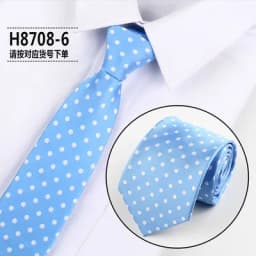 Fashion Dot Tie For Mens 8CM Necktie Business Formal Polka Dot Necktie Wedding Gift Orange Blue Red Tie Accessories Gravatas