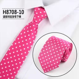 Fashion Dot Tie For Mens 8CM Necktie Business Formal Polka Dot Necktie Wedding Gift Orange Blue Red Tie Accessories Gravatas