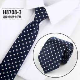Fashion Dot Tie For Mens 8CM Necktie Business Formal Polka Dot Necktie Wedding Gift Orange Blue Red Tie Accessories Gravatas