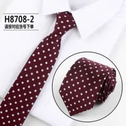 Fashion Dot Tie For Mens 8CM Necktie Business Formal Polka Dot Necktie Wedding Gift Orange Blue Red Tie Accessories Gravatas