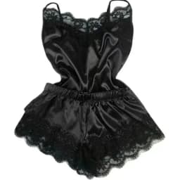 Summer Lace Silk Pajama Set for Women Sleepwear Sexy Lingerie Cami Top and Shorts Sets Comfortable Casual Pijamas