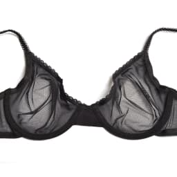 Vgplay Ultra-thin Lace Lingerie See Through Women Bra Underwire Plunge Without Padded Bras for Women Plus Size Hollow Mesh